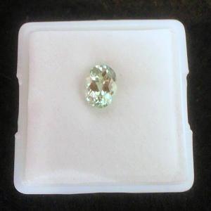 オーバルブリリアントカットグリーンクリソベリル - oval brilliant cut green chrysoberyl 1.06ct