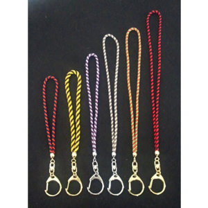 各種組紐キーホルダー(絹、ニッケル、他) - various braid key chains(silk,nickel,etc)