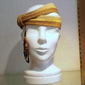 徳田和久氏(帽子) 制作 三色ブレードヘッドバンド - tricolor braid headband