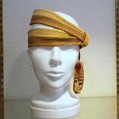 徳田和久氏(帽子) 制作 二色ブレードヘッドバンド - bicolor braid headband