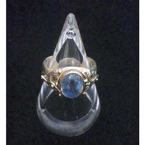 山口理氏 制作 ブルームーンストーン西洋木蔦リング(銀) - blue-moonstone ivy-entangled ring(silver)