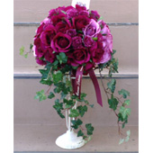 北川里佳氏 制作 スタンド付き薔薇アートフラワーブーケ(サンプル) - rose artificial flower bouquet with a bouquet stand (sample)