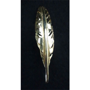 フェザーピンバッジ「ヴィジョンクエスト」(真鍮) - feather pin-badge vision quest(brass)