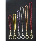 海瀬栄子氏 制作 各種組紐キーホルダー(絹、ニッケル、他) - various braid key chains(silk,nickel,etc)