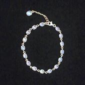山口理氏 制作 ブルームーンストーンブレスレット(銀) - blue-moonstone bracelet(silver)
